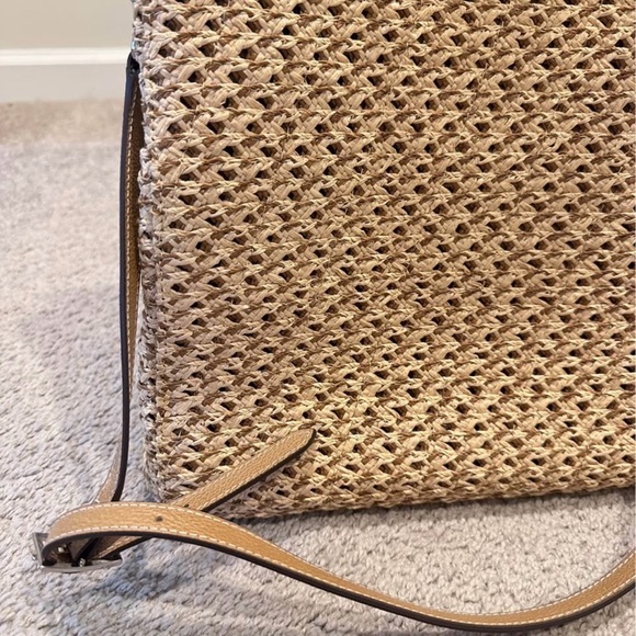 Eric Javits Woven Satchel,wicker rattan large bag,straw handbag - Picture 2 of 7